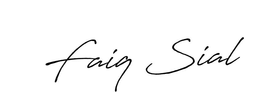 This is the best signature style for the Faiq Sial name. Also you like these signature font (Antro_Vectra_Bolder). Mix name signature. Faiq Sial signature style 7 images and pictures png