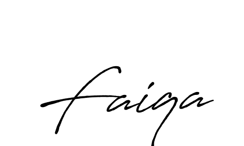 Create a beautiful signature design for name Faiqa. With this signature (Antro_Vectra_Bolder) fonts, you can make a handwritten signature for free. Faiqa signature style 7 images and pictures png