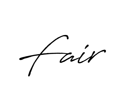 Create a beautiful signature design for name Fair. With this signature (Antro_Vectra_Bolder) fonts, you can make a handwritten signature for free. Fair signature style 7 images and pictures png