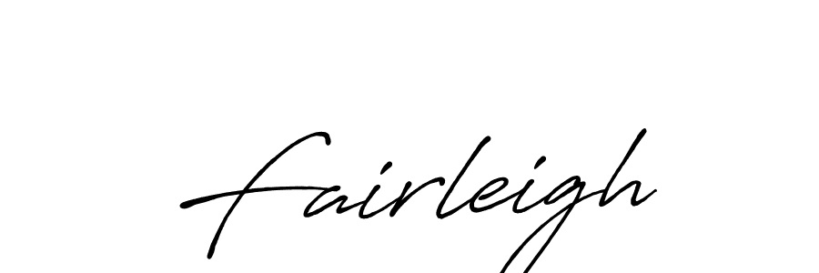 Design your own signature with our free online signature maker. With this signature software, you can create a handwritten (Antro_Vectra_Bolder) signature for name Fairleigh. Fairleigh signature style 7 images and pictures png