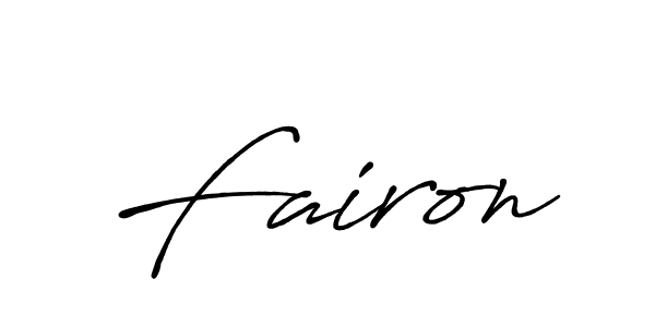 Make a beautiful signature design for name Fairon. With this signature (Antro_Vectra_Bolder) style, you can create a handwritten signature for free. Fairon signature style 7 images and pictures png