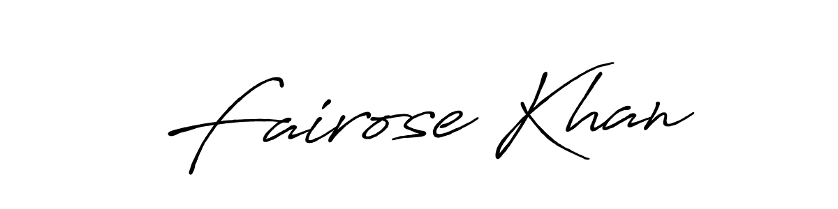 Once you've used our free online signature maker to create your best signature Antro_Vectra_Bolder style, it's time to enjoy all of the benefits that Fairose Khan name signing documents. Fairose Khan signature style 7 images and pictures png
