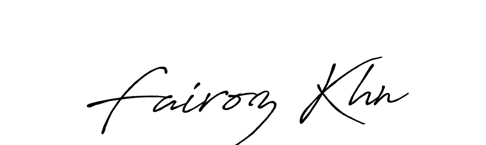 You should practise on your own different ways (Antro_Vectra_Bolder) to write your name (Fairoz Khn) in signature. don't let someone else do it for you. Fairoz Khn signature style 7 images and pictures png