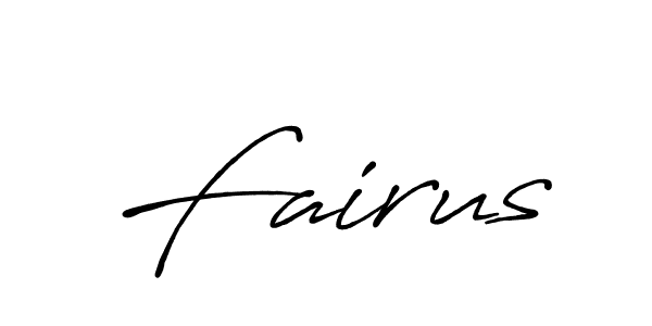 The best way (Antro_Vectra_Bolder) to make a short signature is to pick only two or three words in your name. The name Fairus include a total of six letters. For converting this name. Fairus signature style 7 images and pictures png