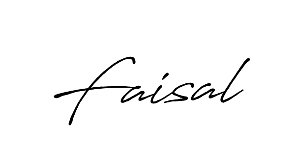 Design your own signature with our free online signature maker. With this signature software, you can create a handwritten (Antro_Vectra_Bolder) signature for name Faisal. Faisal signature style 7 images and pictures png