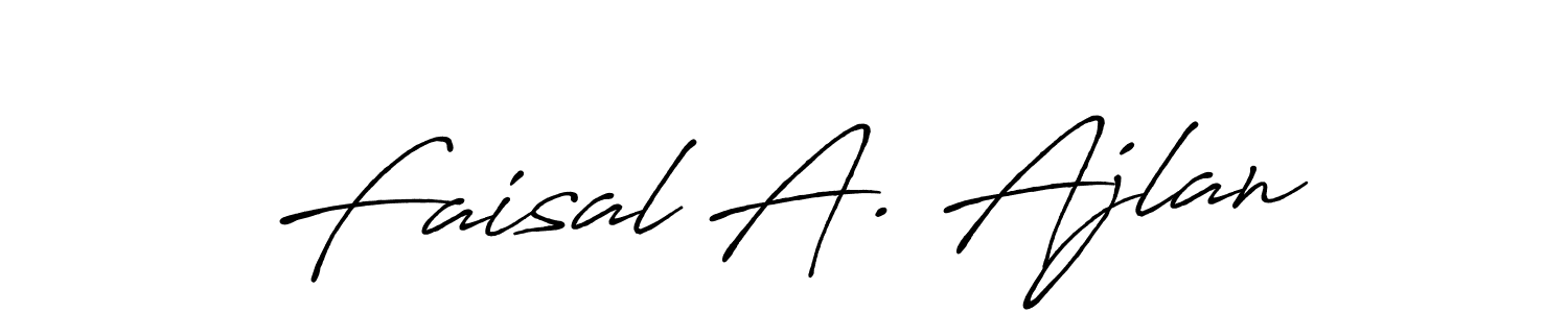 Design your own signature with our free online signature maker. With this signature software, you can create a handwritten (Antro_Vectra_Bolder) signature for name Faisal A. Ajlan. Faisal A. Ajlan signature style 7 images and pictures png