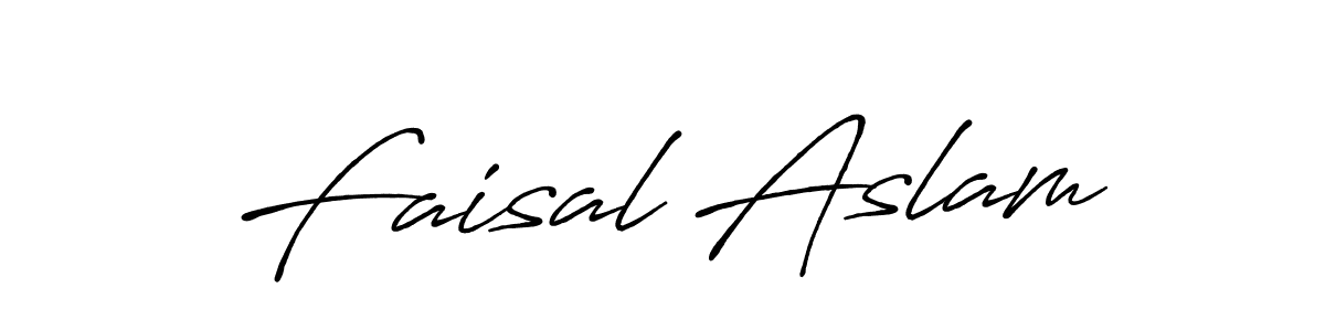 How to make Faisal Aslam signature? Antro_Vectra_Bolder is a professional autograph style. Create handwritten signature for Faisal Aslam name. Faisal Aslam signature style 7 images and pictures png