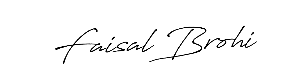 How to Draw Faisal Brohi signature style? Antro_Vectra_Bolder is a latest design signature styles for name Faisal Brohi. Faisal Brohi signature style 7 images and pictures png