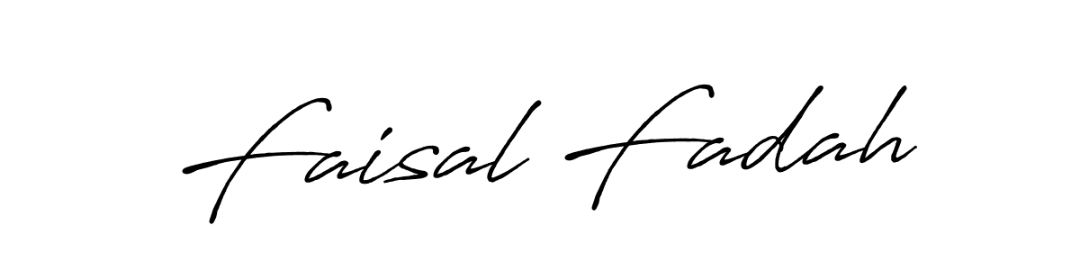 Also we have Faisal Fadah name is the best signature style. Create professional handwritten signature collection using Antro_Vectra_Bolder autograph style. Faisal Fadah signature style 7 images and pictures png