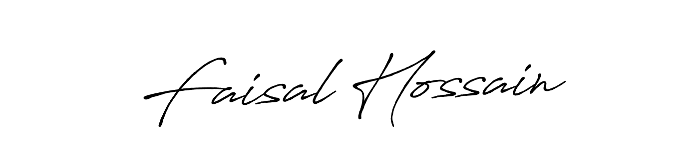 Use a signature maker to create a handwritten signature online. With this signature software, you can design (Antro_Vectra_Bolder) your own signature for name Faisal Hossain. Faisal Hossain signature style 7 images and pictures png