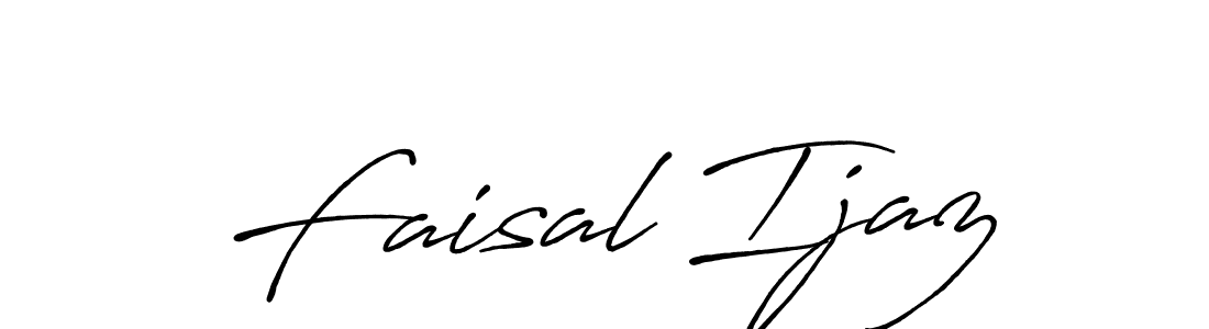 Design your own signature with our free online signature maker. With this signature software, you can create a handwritten (Antro_Vectra_Bolder) signature for name Faisal Ijaz. Faisal Ijaz signature style 7 images and pictures png