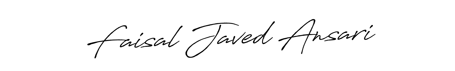 Design your own signature with our free online signature maker. With this signature software, you can create a handwritten (Antro_Vectra_Bolder) signature for name Faisal Javed Ansari. Faisal Javed Ansari signature style 7 images and pictures png
