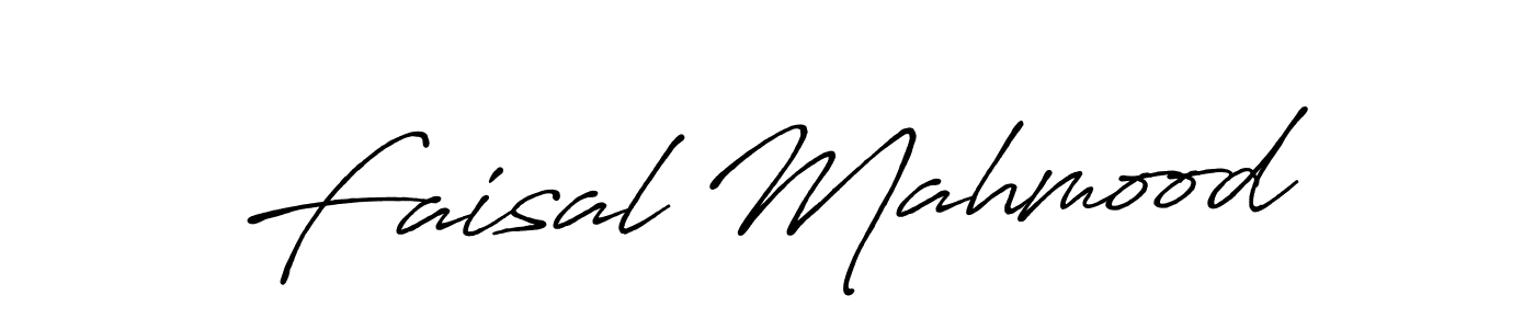 Use a signature maker to create a handwritten signature online. With this signature software, you can design (Antro_Vectra_Bolder) your own signature for name Faisal Mahmood. Faisal Mahmood signature style 7 images and pictures png