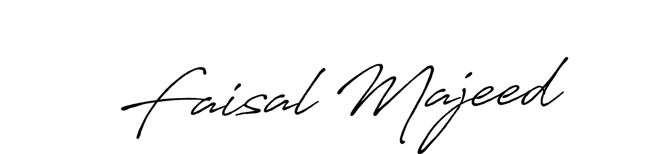 Use a signature maker to create a handwritten signature online. With this signature software, you can design (Antro_Vectra_Bolder) your own signature for name Faisal Majeed. Faisal Majeed signature style 7 images and pictures png