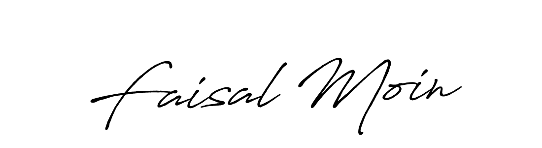 Design your own signature with our free online signature maker. With this signature software, you can create a handwritten (Antro_Vectra_Bolder) signature for name Faisal Moin. Faisal Moin signature style 7 images and pictures png