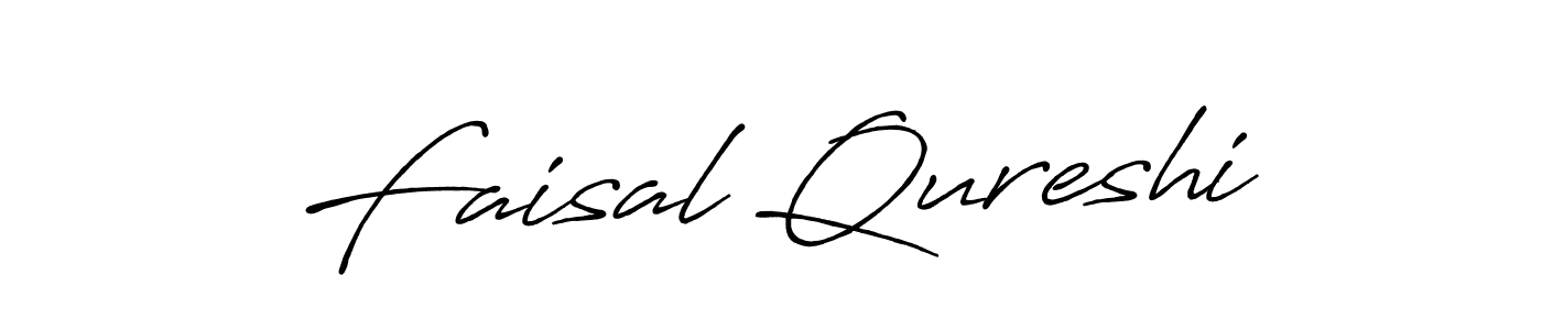 Create a beautiful signature design for name Faisal Qureshi. With this signature (Antro_Vectra_Bolder) fonts, you can make a handwritten signature for free. Faisal Qureshi signature style 7 images and pictures png