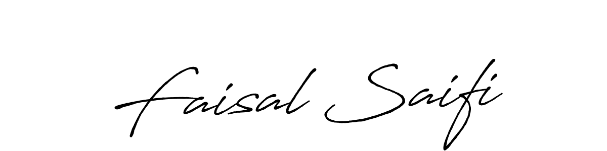 Use a signature maker to create a handwritten signature online. With this signature software, you can design (Antro_Vectra_Bolder) your own signature for name Faisal Saifi. Faisal Saifi signature style 7 images and pictures png
