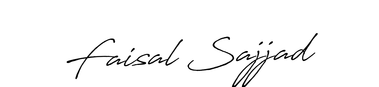 Also we have Faisal Sajjad name is the best signature style. Create professional handwritten signature collection using Antro_Vectra_Bolder autograph style. Faisal Sajjad signature style 7 images and pictures png