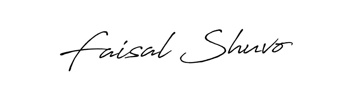 Also You can easily find your signature by using the search form. We will create Faisal Shuvo name handwritten signature images for you free of cost using Antro_Vectra_Bolder sign style. Faisal Shuvo signature style 7 images and pictures png