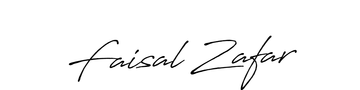 Make a beautiful signature design for name Faisal Zafar. With this signature (Antro_Vectra_Bolder) style, you can create a handwritten signature for free. Faisal Zafar signature style 7 images and pictures png