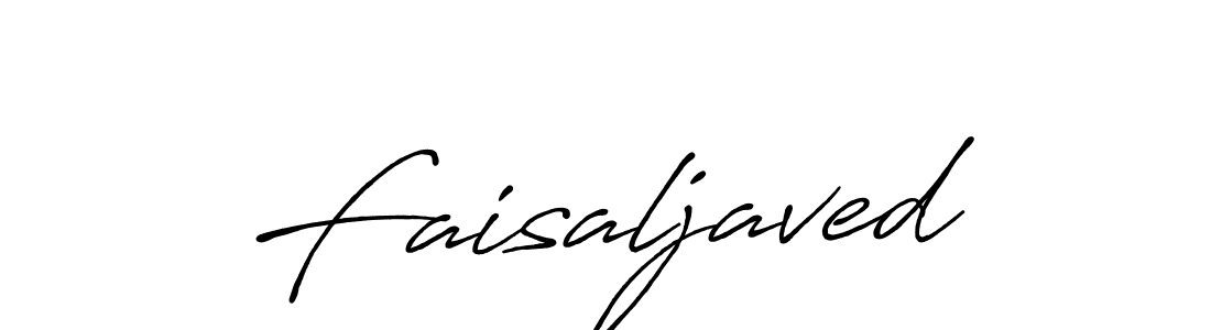 Create a beautiful signature design for name Faisaljaved. With this signature (Antro_Vectra_Bolder) fonts, you can make a handwritten signature for free. Faisaljaved signature style 7 images and pictures png