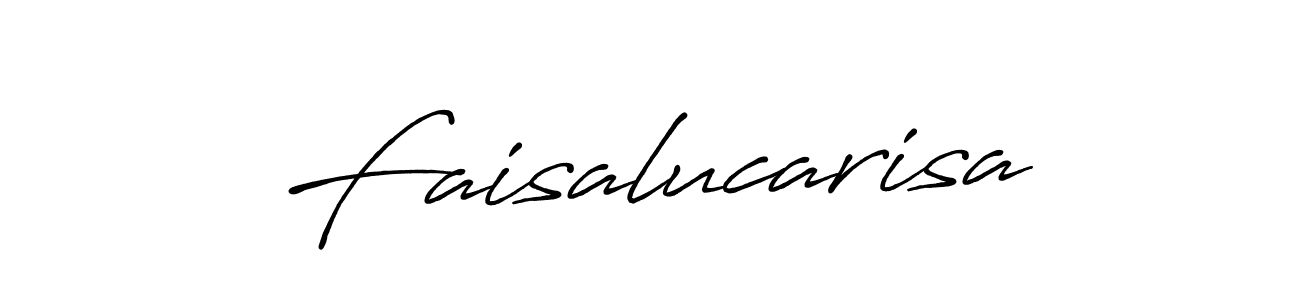 if you are searching for the best signature style for your name Faisalucarisa. so please give up your signature search. here we have designed multiple signature styles  using Antro_Vectra_Bolder. Faisalucarisa signature style 7 images and pictures png