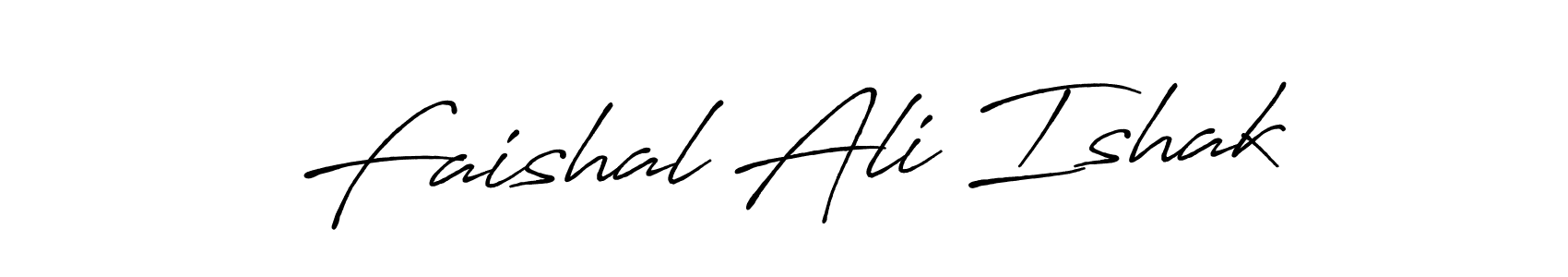 Use a signature maker to create a handwritten signature online. With this signature software, you can design (Antro_Vectra_Bolder) your own signature for name Faishal Ali Ishak. Faishal Ali Ishak signature style 7 images and pictures png