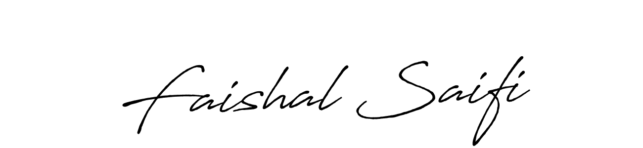 How to make Faishal Saifi signature? Antro_Vectra_Bolder is a professional autograph style. Create handwritten signature for Faishal Saifi name. Faishal Saifi signature style 7 images and pictures png