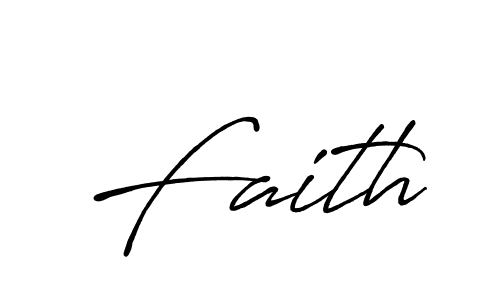 Design your own signature with our free online signature maker. With this signature software, you can create a handwritten (Antro_Vectra_Bolder) signature for name Faith. Faith signature style 7 images and pictures png