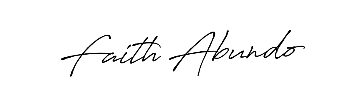 Create a beautiful signature design for name Faith Abundo. With this signature (Antro_Vectra_Bolder) fonts, you can make a handwritten signature for free. Faith Abundo signature style 7 images and pictures png