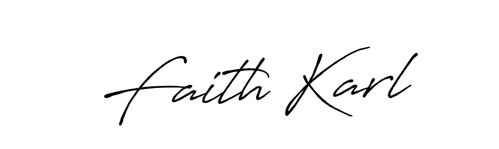 Use a signature maker to create a handwritten signature online. With this signature software, you can design (Antro_Vectra_Bolder) your own signature for name Faith Karl. Faith Karl signature style 7 images and pictures png