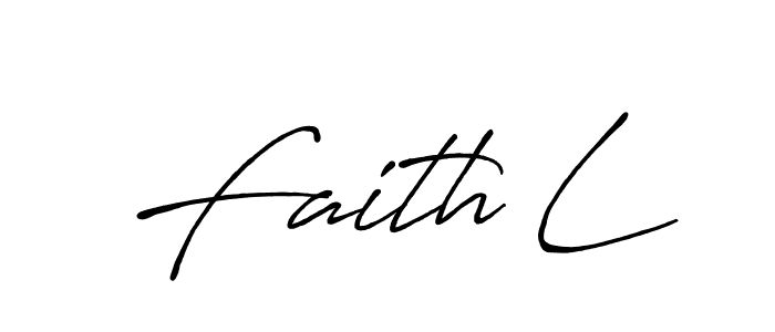 Faith L stylish signature style. Best Handwritten Sign (Antro_Vectra_Bolder) for my name. Handwritten Signature Collection Ideas for my name Faith L. Faith L signature style 7 images and pictures png