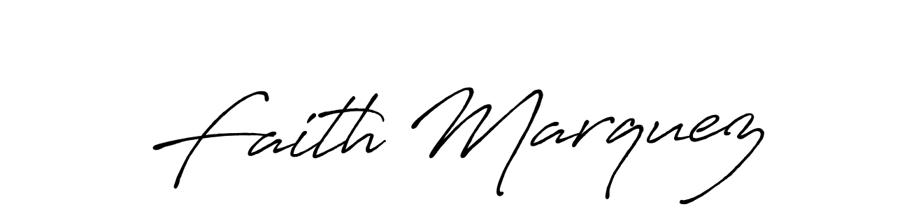 Design your own signature with our free online signature maker. With this signature software, you can create a handwritten (Antro_Vectra_Bolder) signature for name Faith Marquez. Faith Marquez signature style 7 images and pictures png