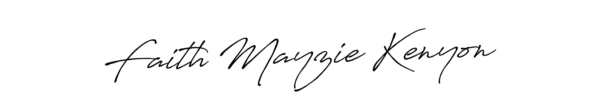 How to make Faith Mayzie Kenyon signature? Antro_Vectra_Bolder is a professional autograph style. Create handwritten signature for Faith Mayzie Kenyon name. Faith Mayzie Kenyon signature style 7 images and pictures png