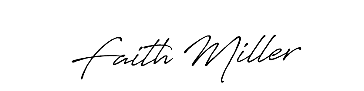 Make a beautiful signature design for name Faith Miller. With this signature (Antro_Vectra_Bolder) style, you can create a handwritten signature for free. Faith Miller signature style 7 images and pictures png