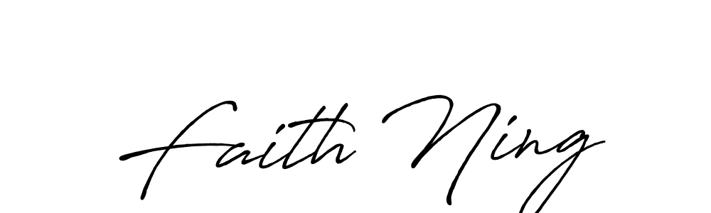 Create a beautiful signature design for name Faith Ning. With this signature (Antro_Vectra_Bolder) fonts, you can make a handwritten signature for free. Faith Ning signature style 7 images and pictures png
