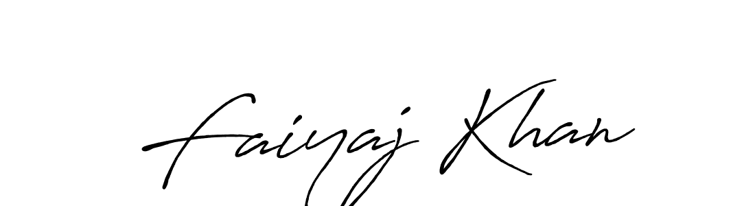 Design your own signature with our free online signature maker. With this signature software, you can create a handwritten (Antro_Vectra_Bolder) signature for name Faiyaj Khan. Faiyaj Khan signature style 7 images and pictures png