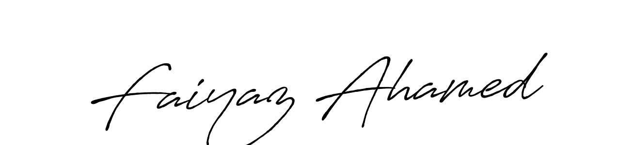 Create a beautiful signature design for name Faiyaz Ahamed. With this signature (Antro_Vectra_Bolder) fonts, you can make a handwritten signature for free. Faiyaz Ahamed signature style 7 images and pictures png