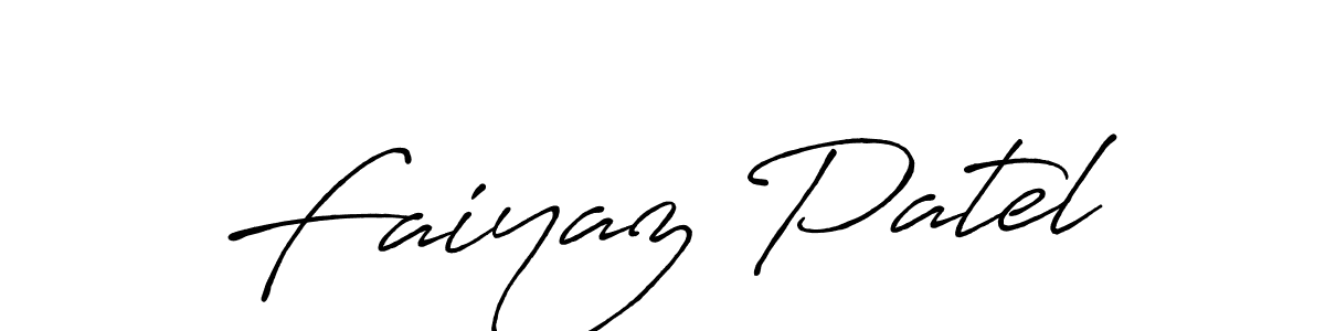 Also we have Faiyaz Patel name is the best signature style. Create professional handwritten signature collection using Antro_Vectra_Bolder autograph style. Faiyaz Patel signature style 7 images and pictures png