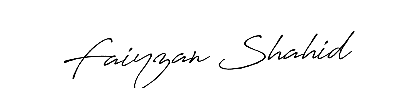 This is the best signature style for the Faiyzan Shahid name. Also you like these signature font (Antro_Vectra_Bolder). Mix name signature. Faiyzan Shahid signature style 7 images and pictures png