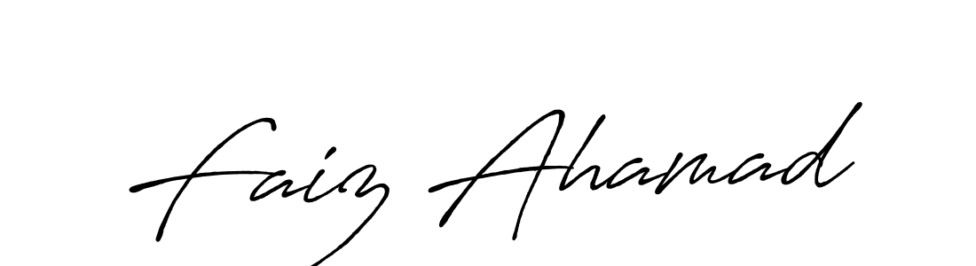 Also You can easily find your signature by using the search form. We will create Faiz Ahamad name handwritten signature images for you free of cost using Antro_Vectra_Bolder sign style. Faiz Ahamad signature style 7 images and pictures png