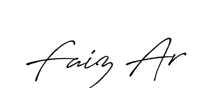 You should practise on your own different ways (Antro_Vectra_Bolder) to write your name (Faiz Ar) in signature. don't let someone else do it for you. Faiz Ar signature style 7 images and pictures png