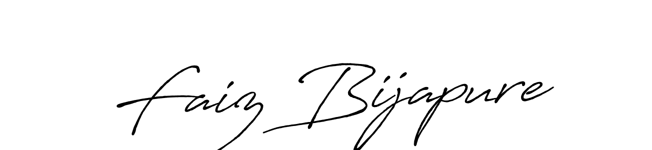 Faiz Bijapure stylish signature style. Best Handwritten Sign (Antro_Vectra_Bolder) for my name. Handwritten Signature Collection Ideas for my name Faiz Bijapure. Faiz Bijapure signature style 7 images and pictures png