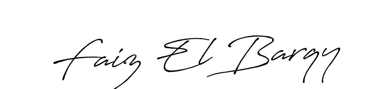 Also we have Faiz El Barqy name is the best signature style. Create professional handwritten signature collection using Antro_Vectra_Bolder autograph style. Faiz El Barqy signature style 7 images and pictures png