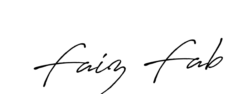 Design your own signature with our free online signature maker. With this signature software, you can create a handwritten (Antro_Vectra_Bolder) signature for name Faiz Fab. Faiz Fab signature style 7 images and pictures png