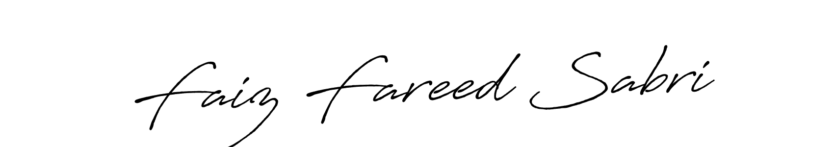 How to make Faiz Fareed Sabri name signature. Use Antro_Vectra_Bolder style for creating short signs online. This is the latest handwritten sign. Faiz Fareed Sabri signature style 7 images and pictures png