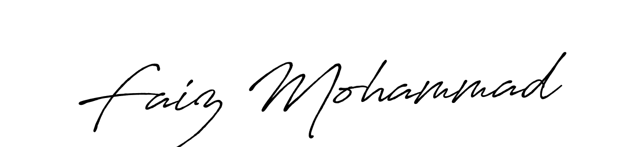 How to make Faiz Mohammad signature? Antro_Vectra_Bolder is a professional autograph style. Create handwritten signature for Faiz Mohammad name. Faiz Mohammad signature style 7 images and pictures png