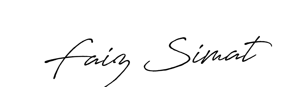 Here are the top 10 professional signature styles for the name Faiz Simat. These are the best autograph styles you can use for your name. Faiz Simat signature style 7 images and pictures png