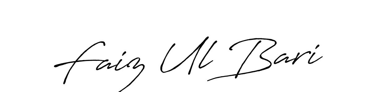 Also we have Faiz Ul Bari name is the best signature style. Create professional handwritten signature collection using Antro_Vectra_Bolder autograph style. Faiz Ul Bari signature style 7 images and pictures png