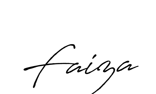 Create a beautiful signature design for name Faiza. With this signature (Antro_Vectra_Bolder) fonts, you can make a handwritten signature for free. Faiza signature style 7 images and pictures png